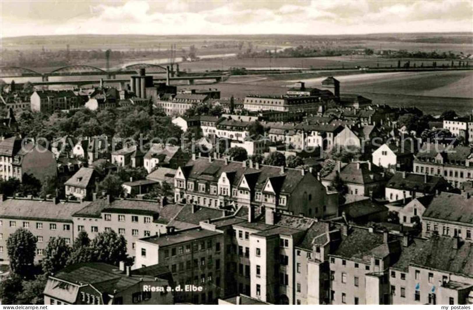 Riesa Sachsen Teilansicht