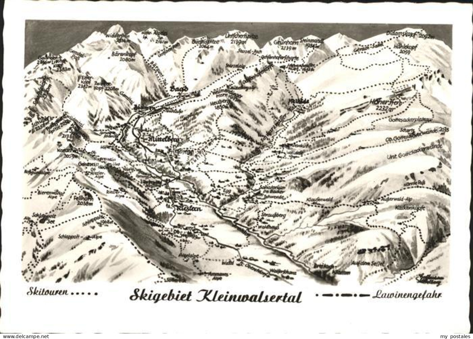 Riezlern Kleinwalsertal Vorarlberg Skigebiet Kleinwalsertal Skitouren
