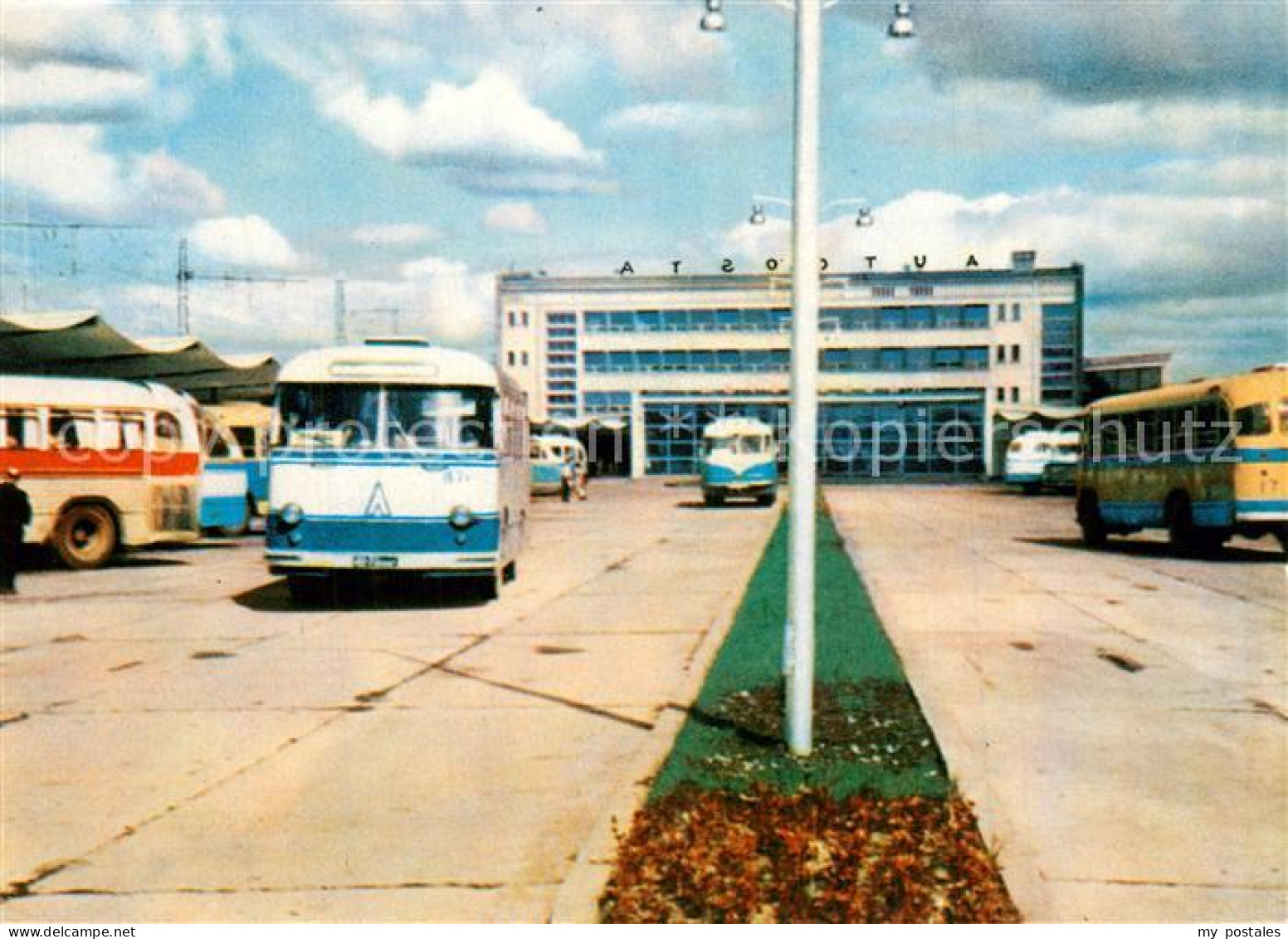 Riga Lettland Busstationen
