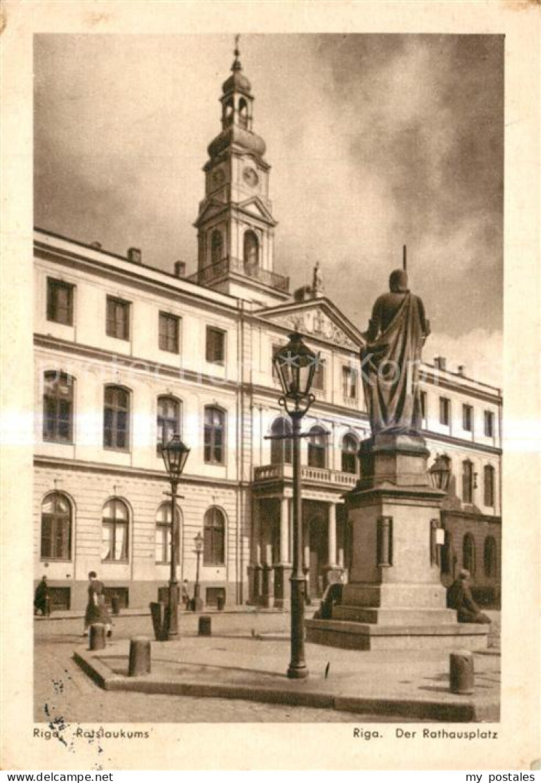 Riga Lettland Rathausplatz