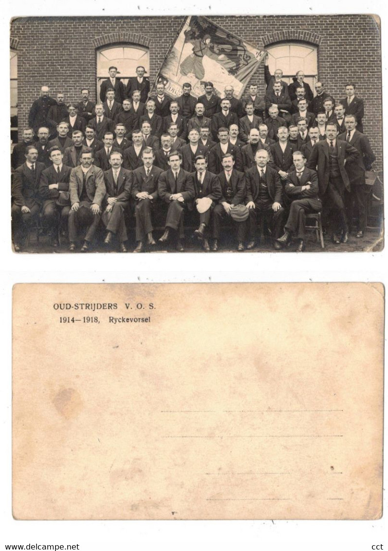 Rijkevorsel  FOTOKAART  Oud-Strijders V.O.S. 1914-1918