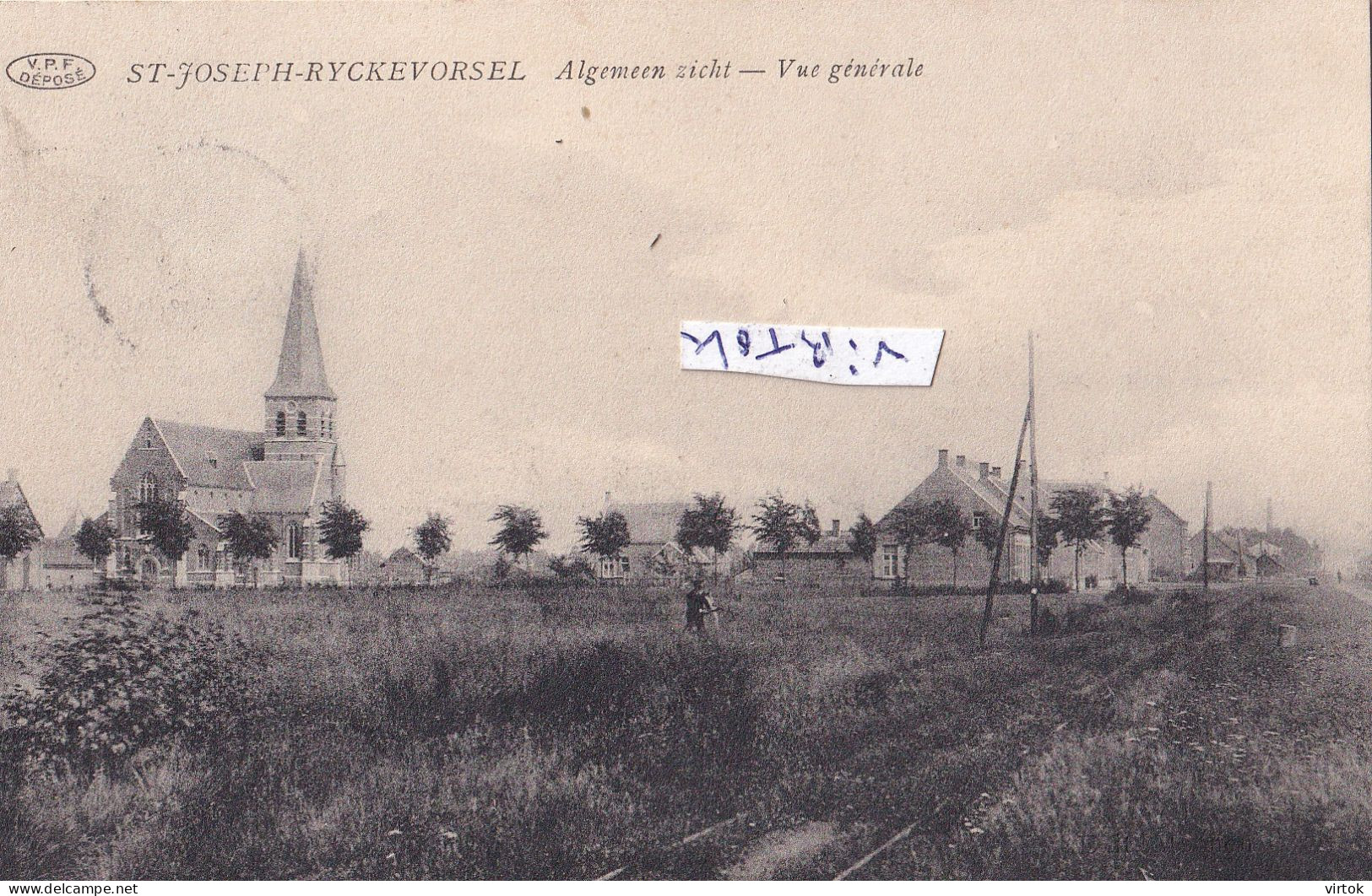 Rijkevorsel - Rijckevorsel ( St. Jozef ) : Algemeen zicht  ( 1919 met  zegel )