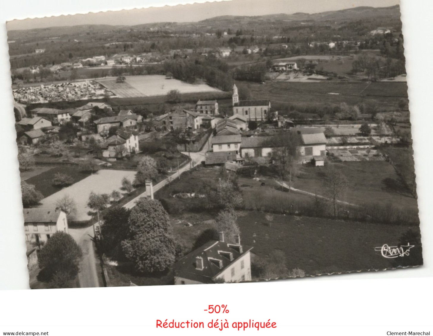 RILHAC-RANCON: vue aérienne 10x15 - très bon état