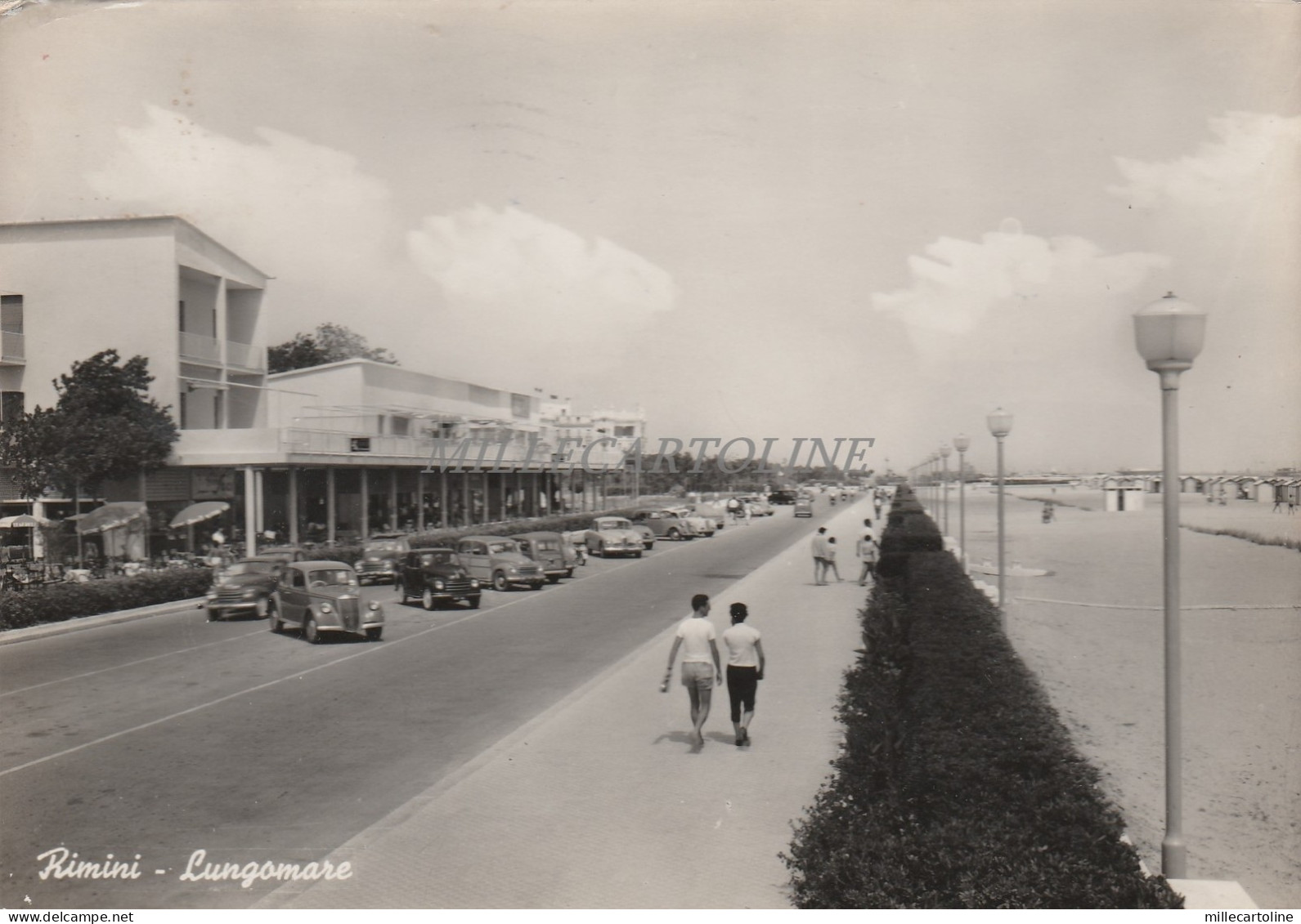 RIMINI - Lungomare 1954