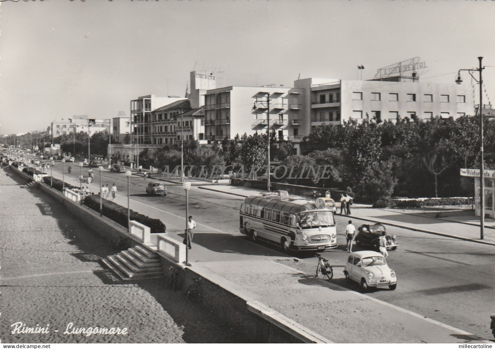 RIMINI - Lungomare 1959