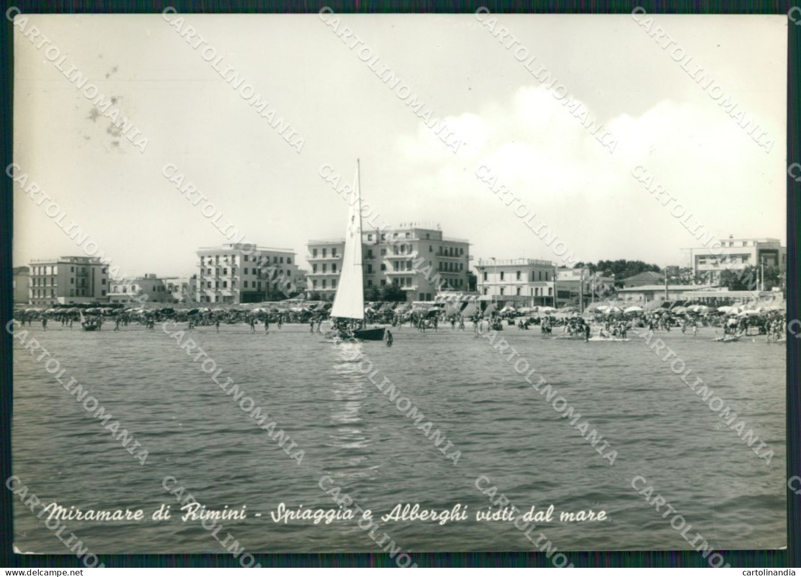 Rimini Miramare di Rimini Foto FG cartolina KV6988