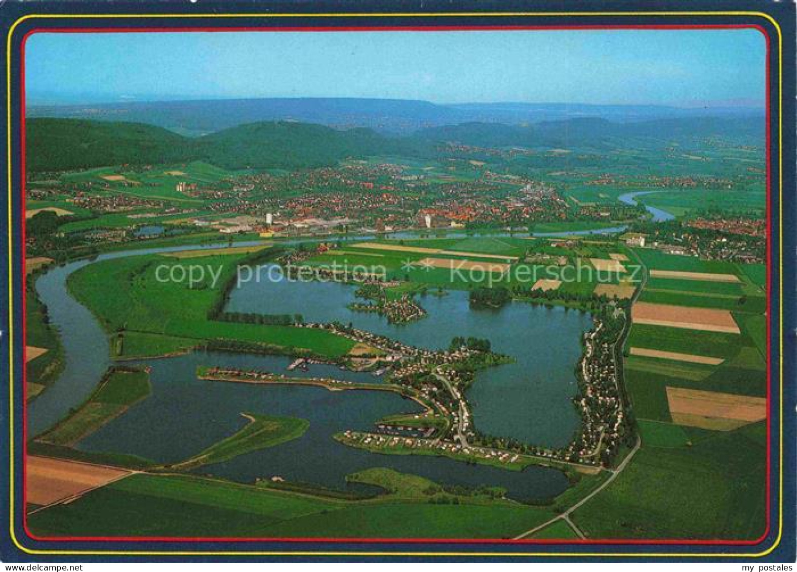 Rinteln Weser Doktorsee Fliegeraufnahme