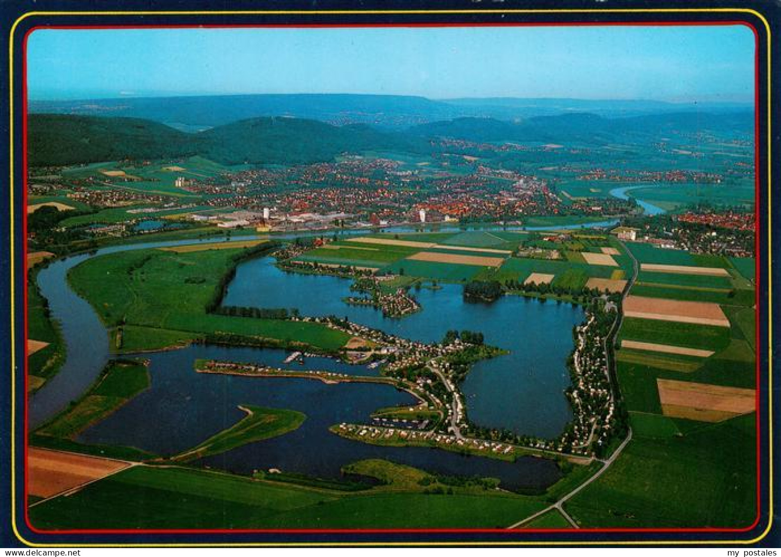 Rinteln Weser Doktorsee Fliegeraufnahme