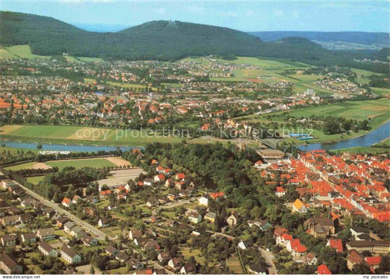 Rinteln Weser Fliegeraufnahme