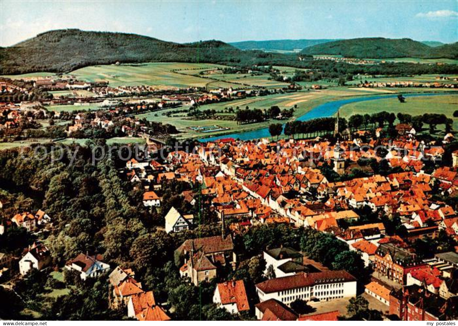 Rinteln Weser Fliegeraufnahme