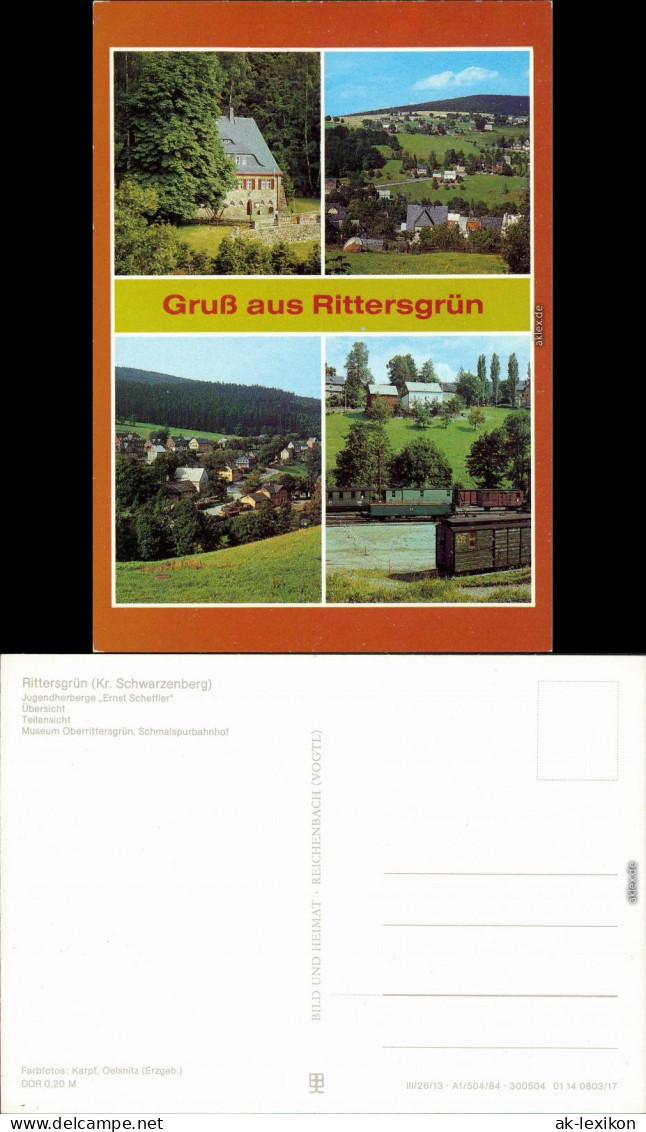Rittersgrün-Breitenbrunn (Erzgebirge)   Sächsisches Schmalspurmuseum 1984