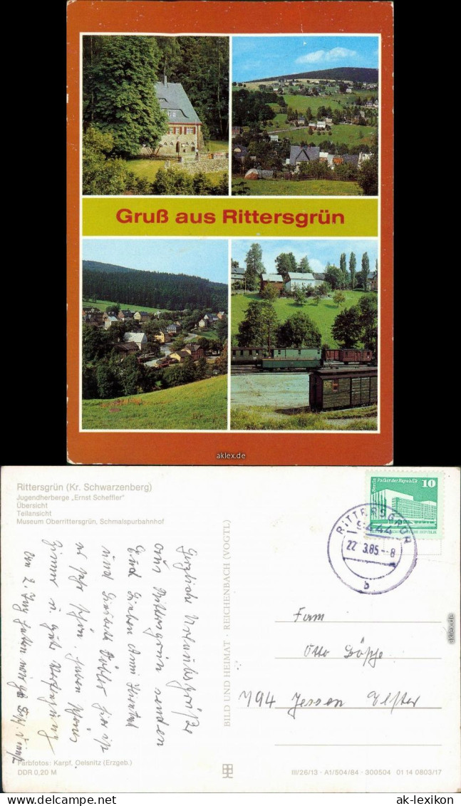 Rittersgrün-Breitenbrunn (Erzgebirge)   Sächsisches Schmalspurmuseum g1984