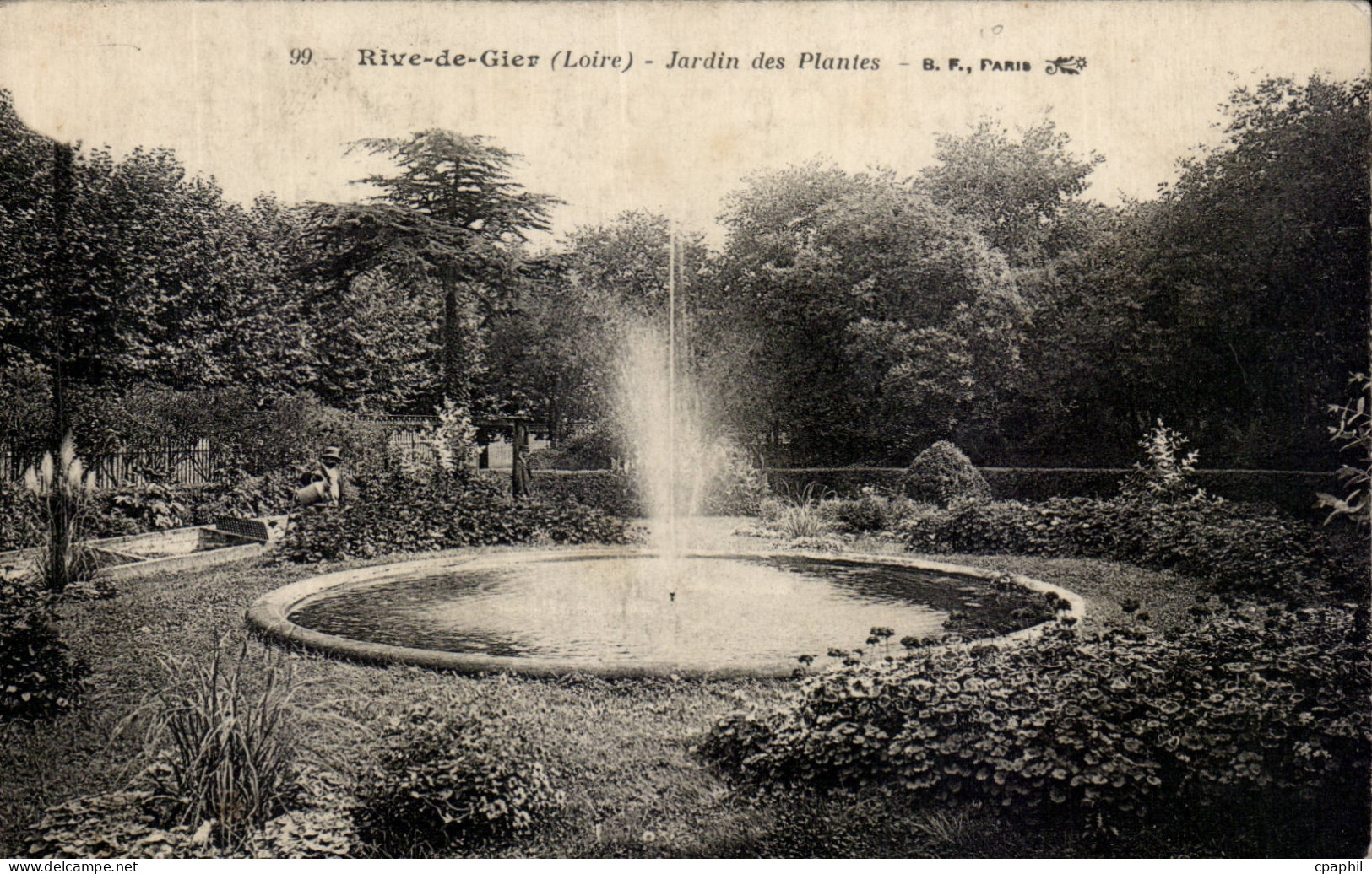 Rive de Gier - Jardin des Plantes - CPA