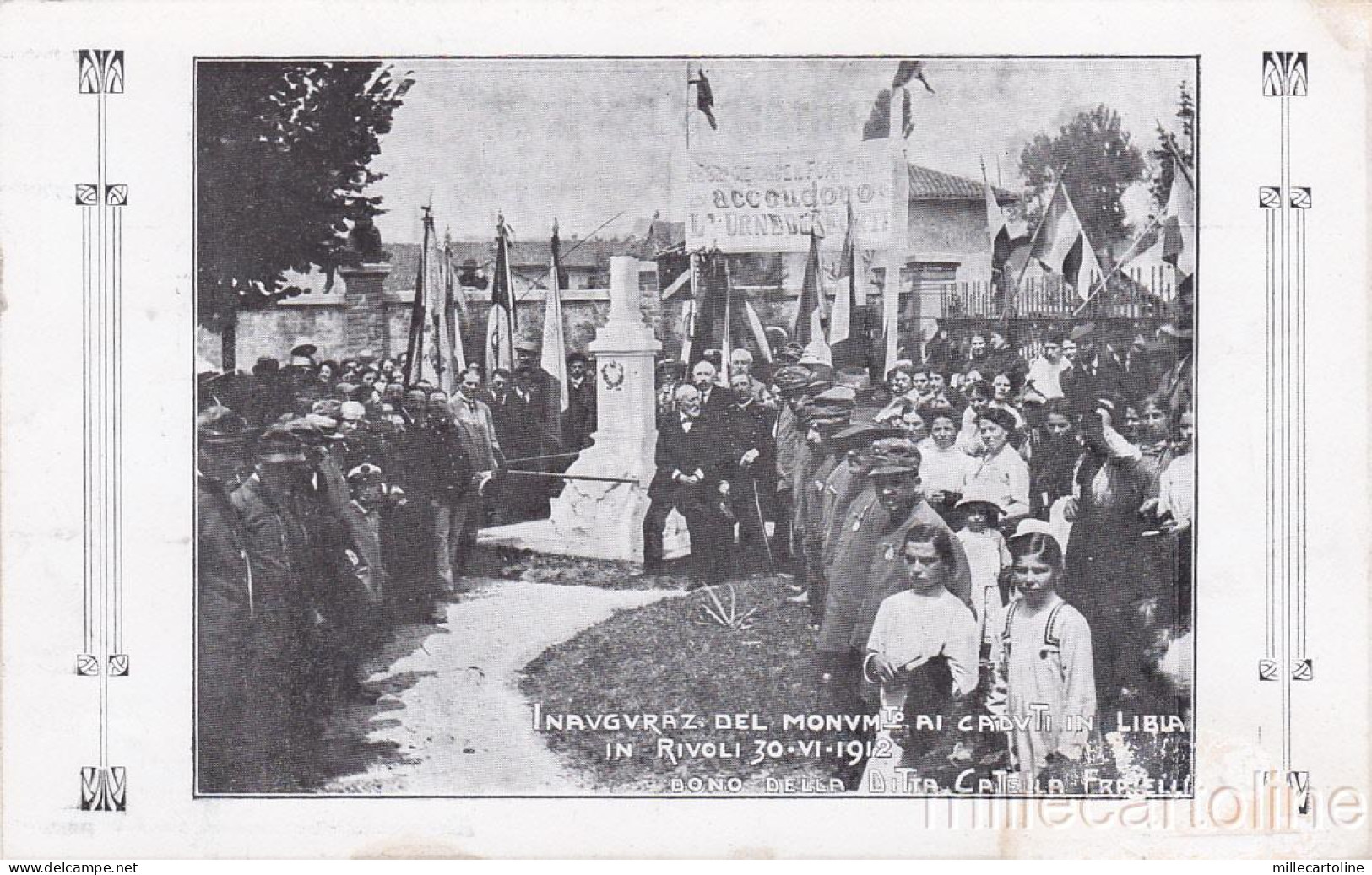 * RIVOLI - Inaugurazione del Monumento ai Caduti in Libia 1912
