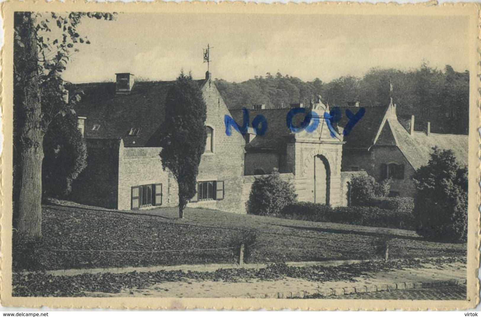 Rixensart : chateau des Princes de Mérode :  ecrit avec timbre