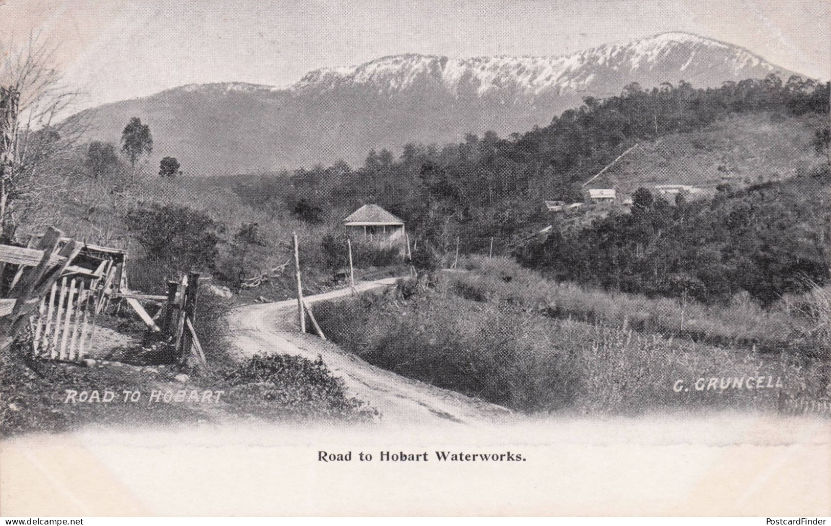 Road To Hobart Waterworks Australia Old Postcard