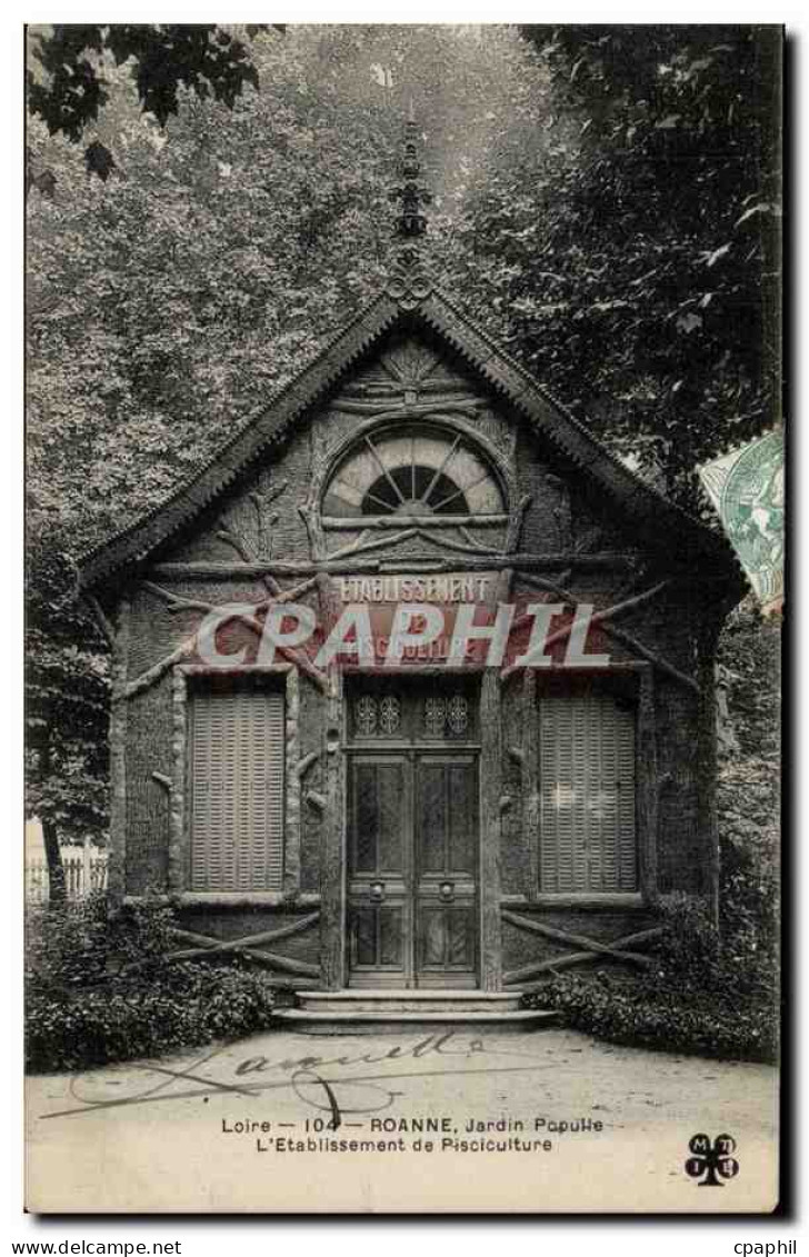 Roanne - Jardin Populle - - CPA