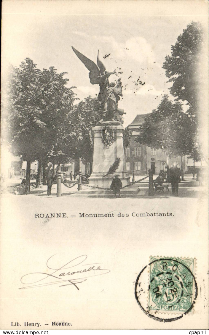 Roanne - Monument des Combattants - CPA
