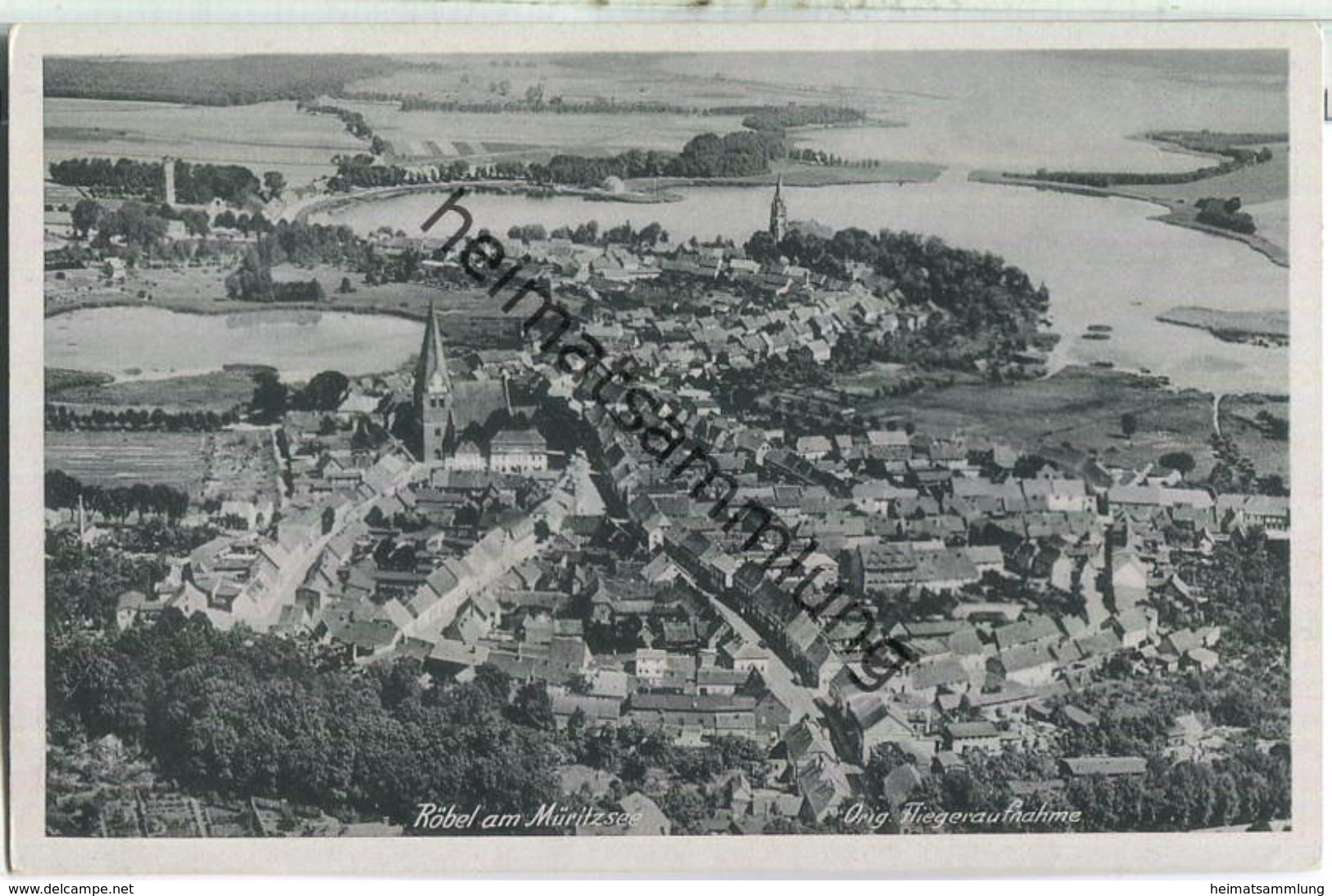 Röbel am Müritzsee - Fliegeraufnahme (G46837y)*