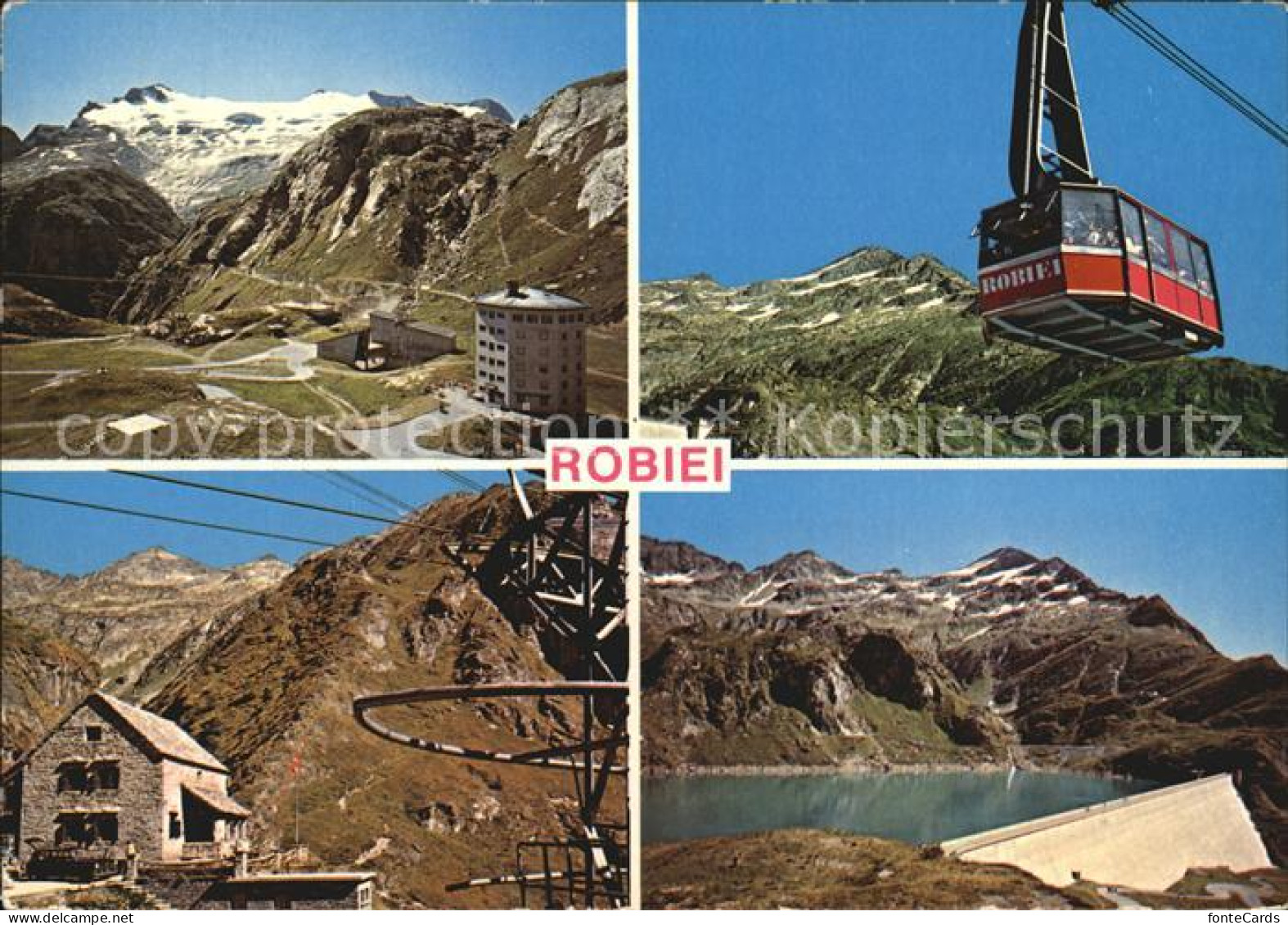 Robiei Cavergno Seilbahn See Berghuette