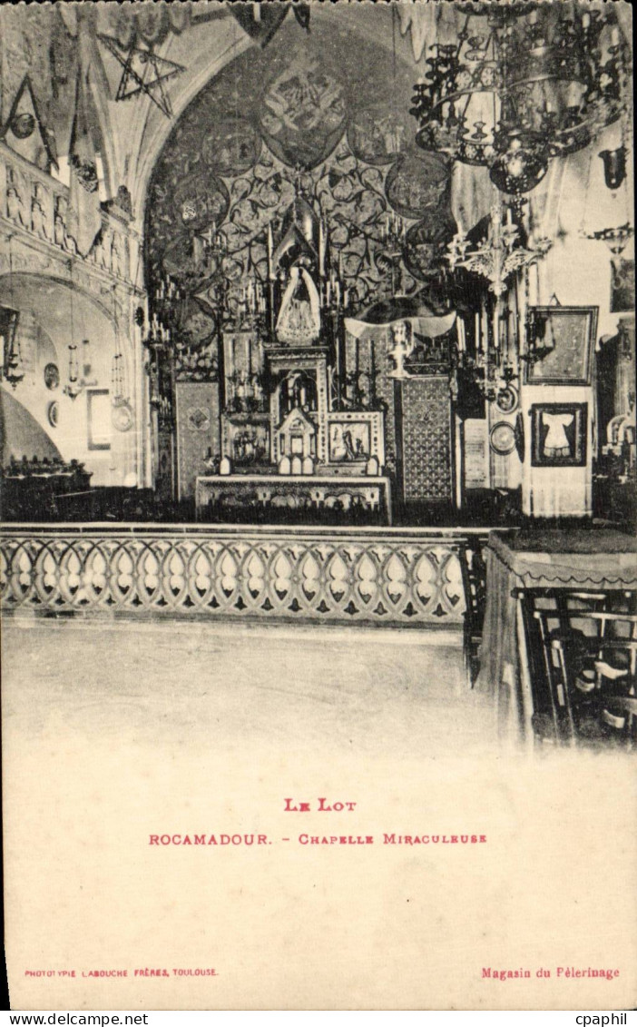 Rocamadour CPA Chapelle miraculeuse