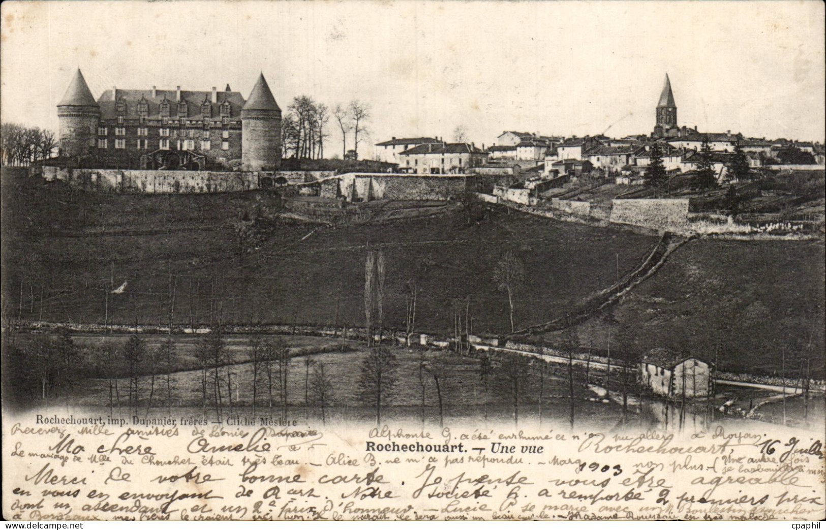Rochechouart - Une Vue - CPA