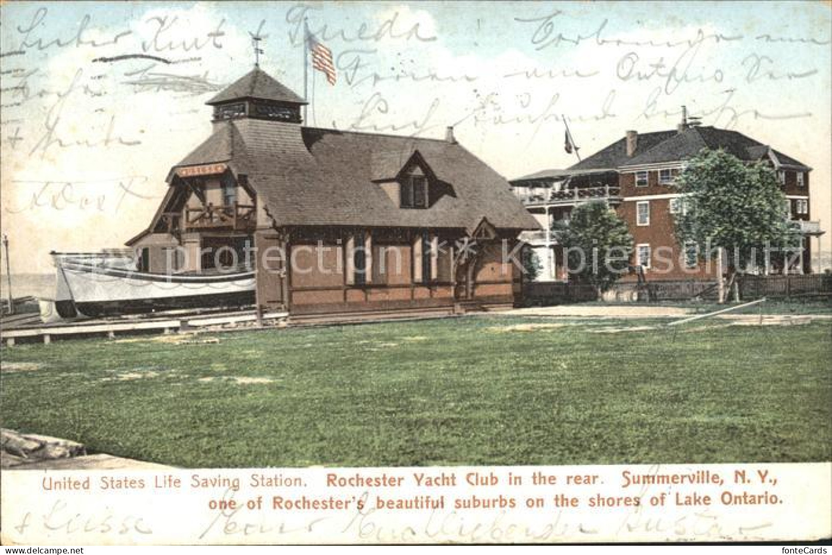 Rochester New York Yacht Club in the rear Summerville
