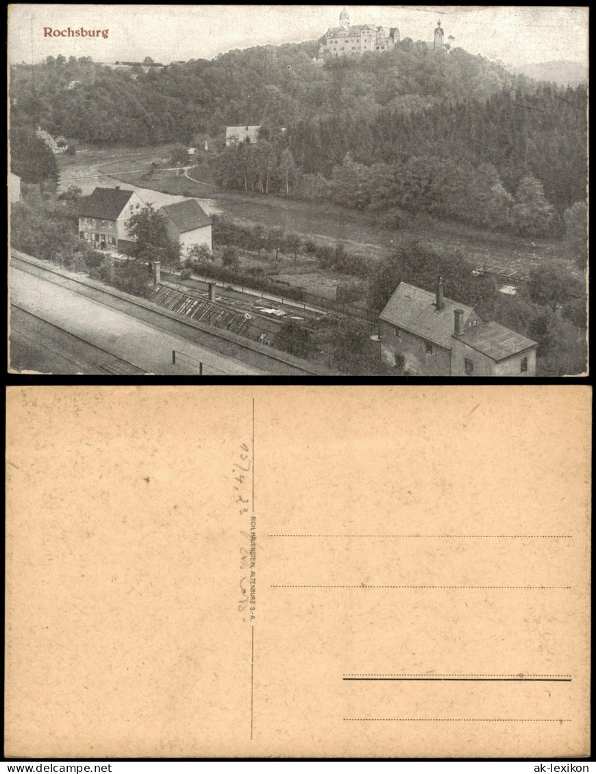 Rochsburg-Lunzenau Schloss Rochsburg - Lunzenau Sachsen Panorama 1910