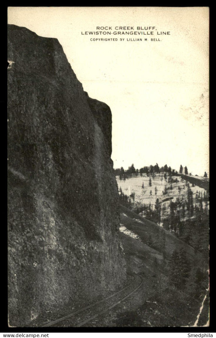 Rock Creek Bluff. Lewiston-Grangeville Line