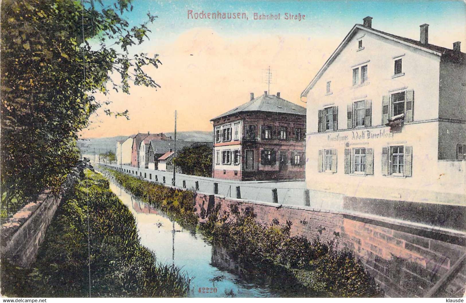 Rockenhausen - Bahnhofstrasse gel.1917 Feldpost