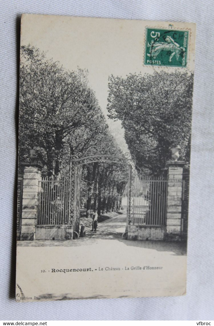 Rocquencourt, le château, la grille d'honneur, Yvelines 78