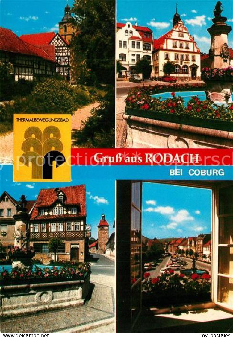 Rodach Coburg Marktplatz Brunnen