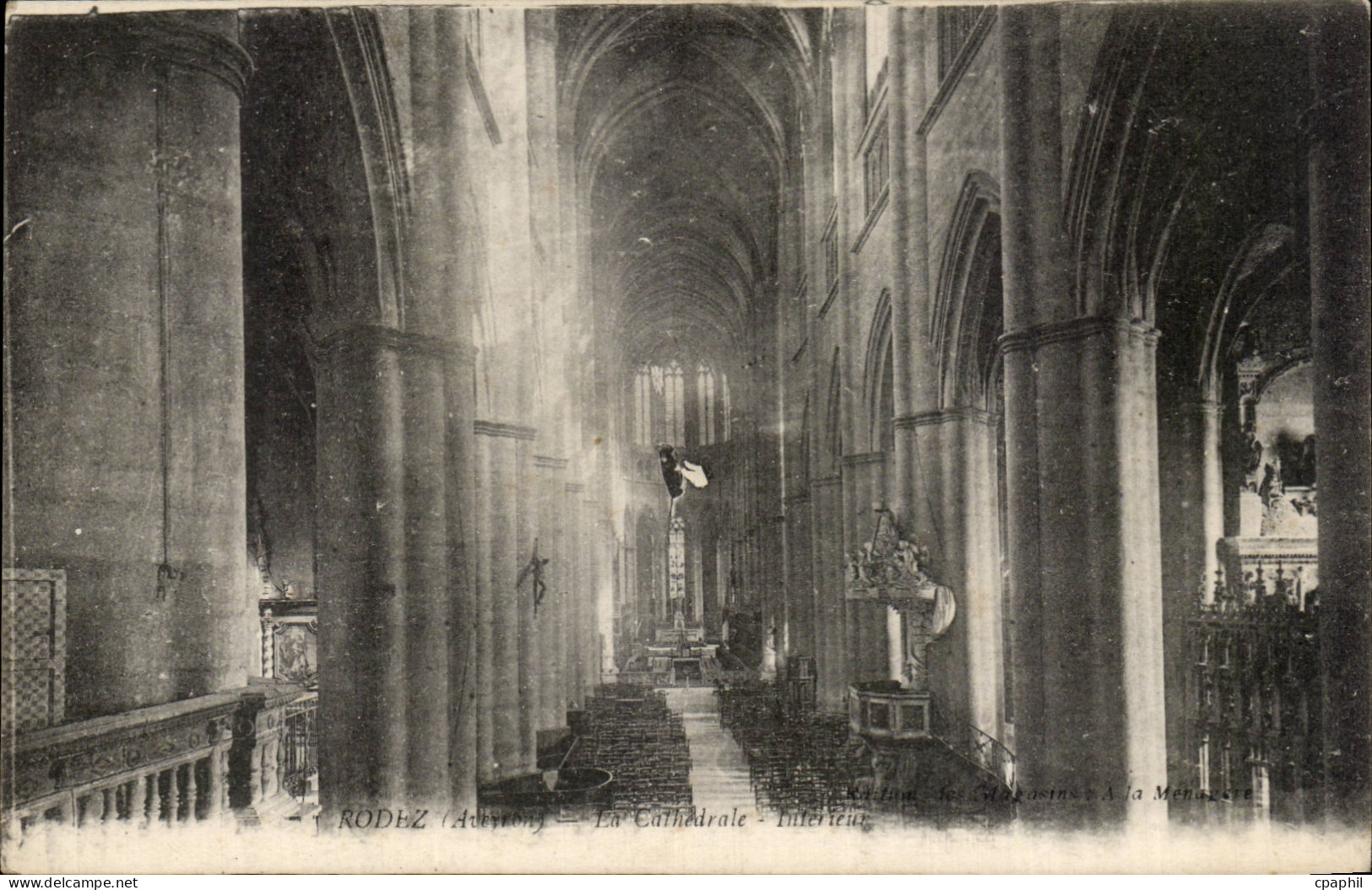 Rodez CPA La cathedrale Interieur