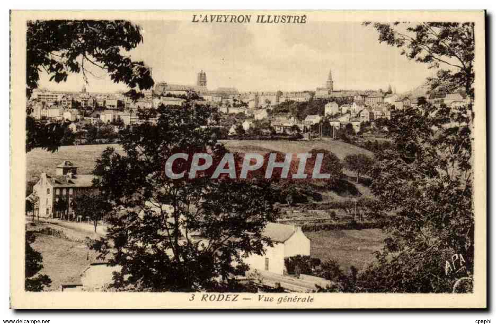 Rodez CPA Vue generale