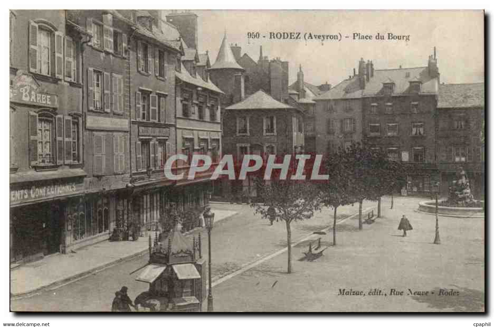 Rodez - Place de Bourg - CPA
