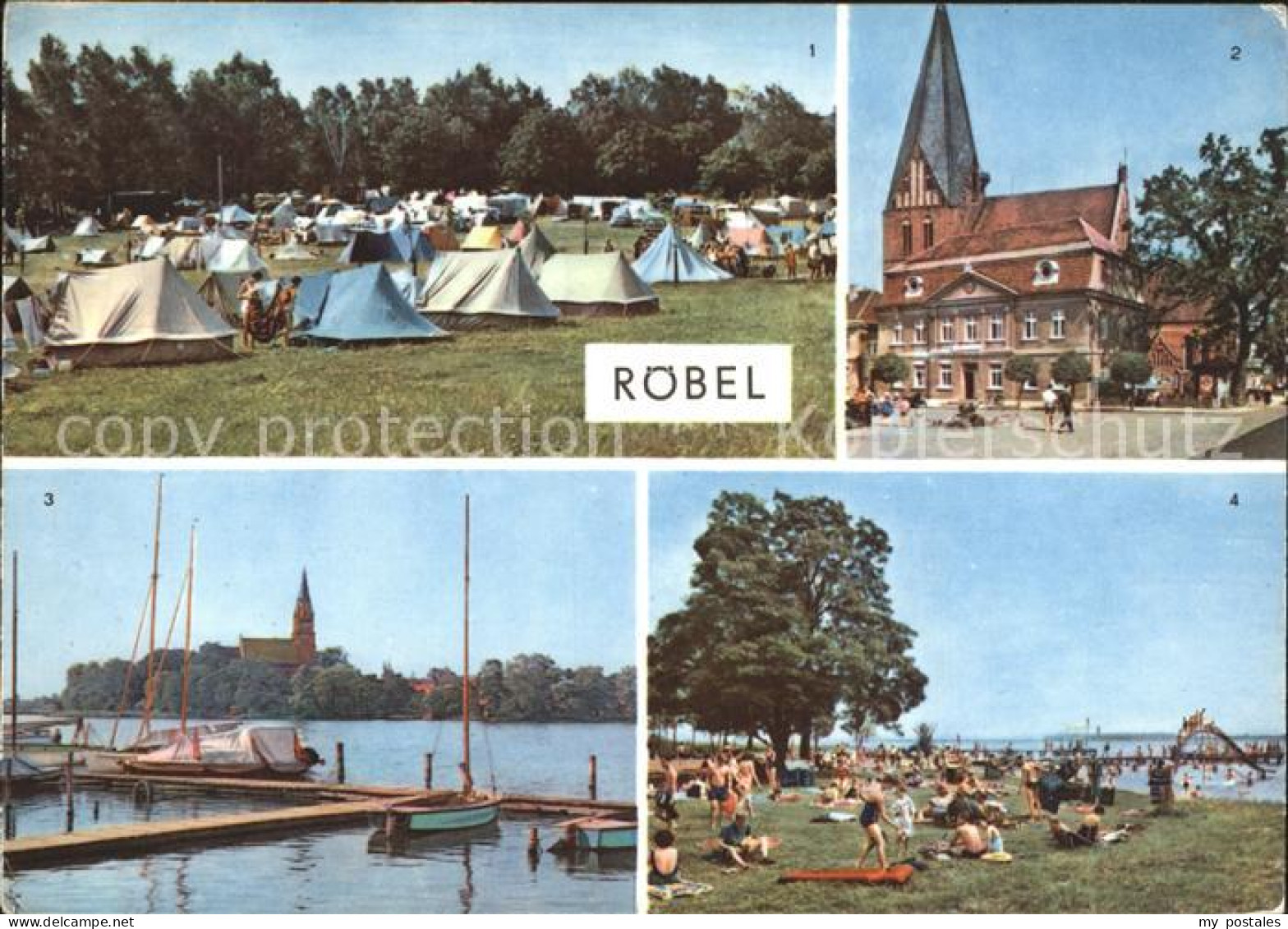 Roebel Mueritz Camping Rathaus Robel Strand