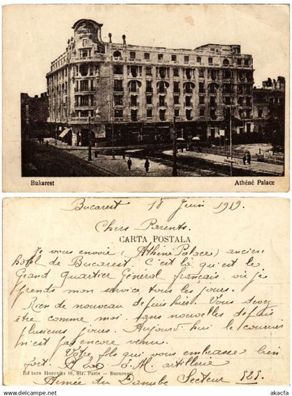 CPA BUCURESTI Athéné Palace ROMANIA (503914)