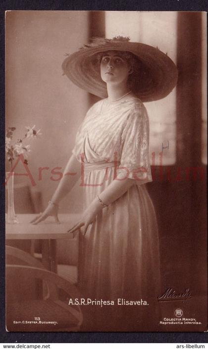 Postcard / CPA / ROYALTY / Romania / Roumanie / Printesa Elisaveta / Colectia Mandy / Bucuresti / 1914