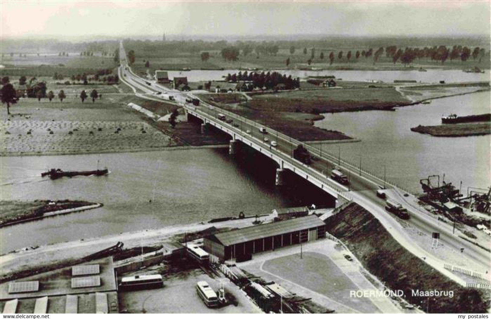 ROERMOND Limburg NL Maasbrug Fliegeraufnahme