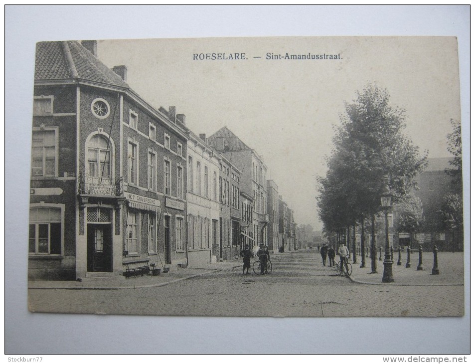 Roeselare - Roulers    ,Carte  postale, 1914/18  , 2 Scans
