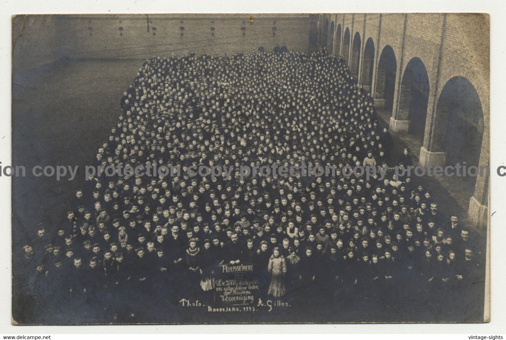 Roeselare - Rousselaere / Belgium: Kristene Vereeniging 1913 (Vintage Photo PC)