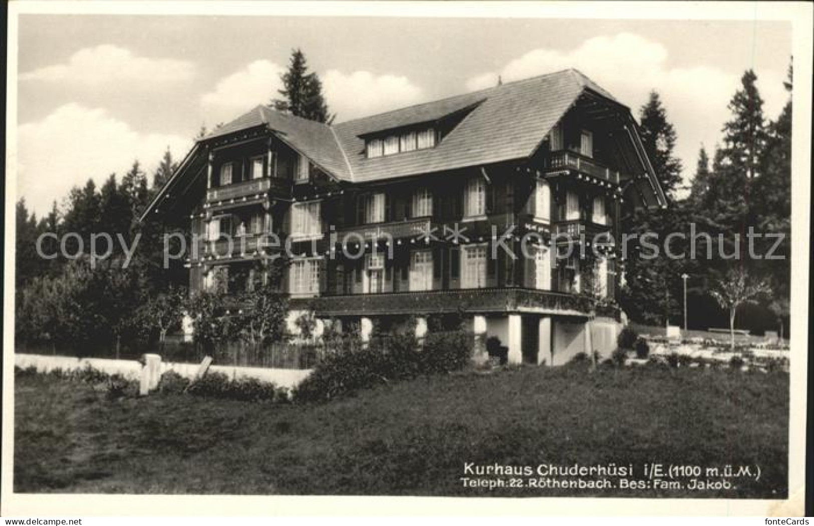 Roethenbach Emmental Kurhaus Chuderhuesi