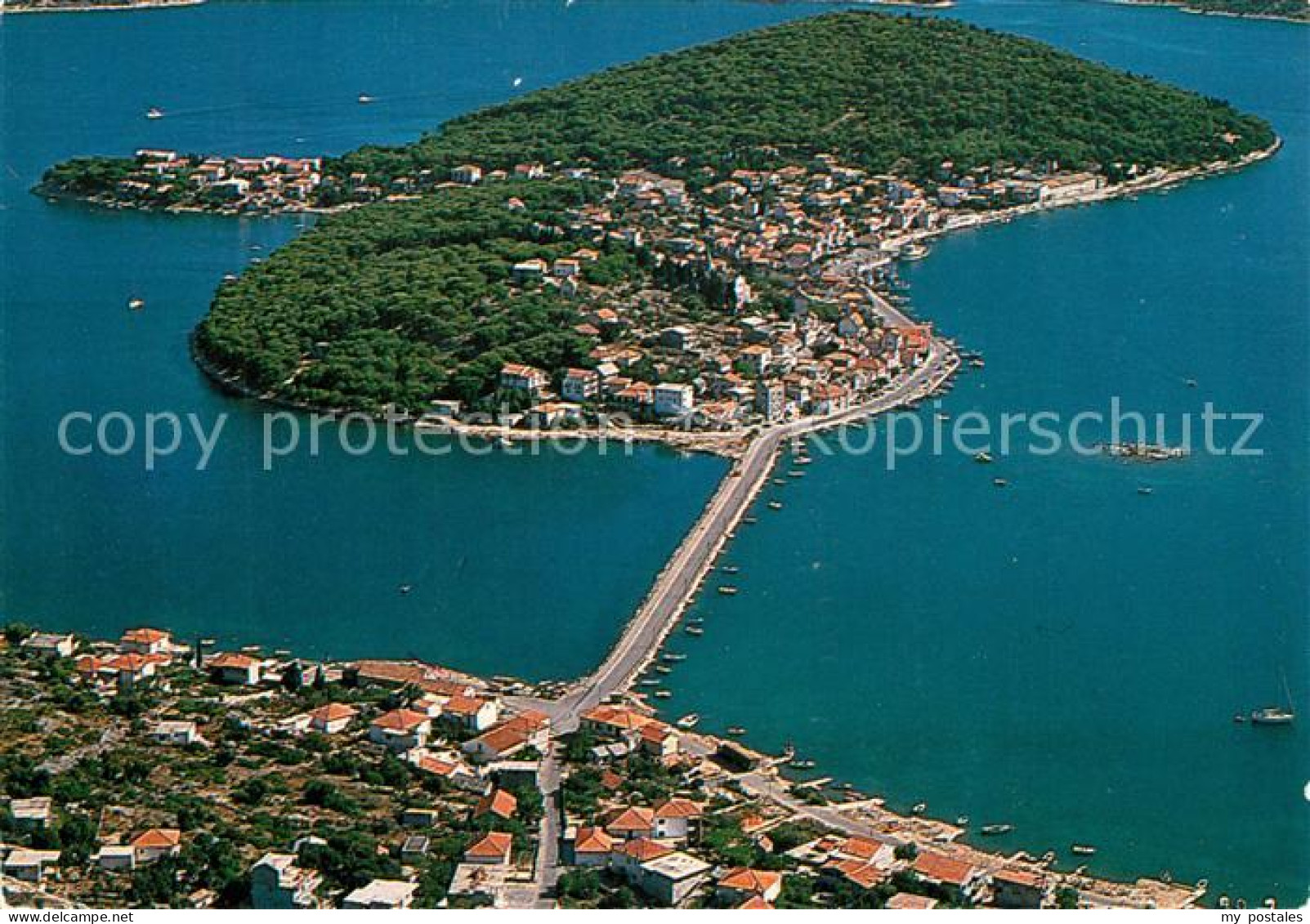 Rogoznica Kroatien Fliegeraufnahme