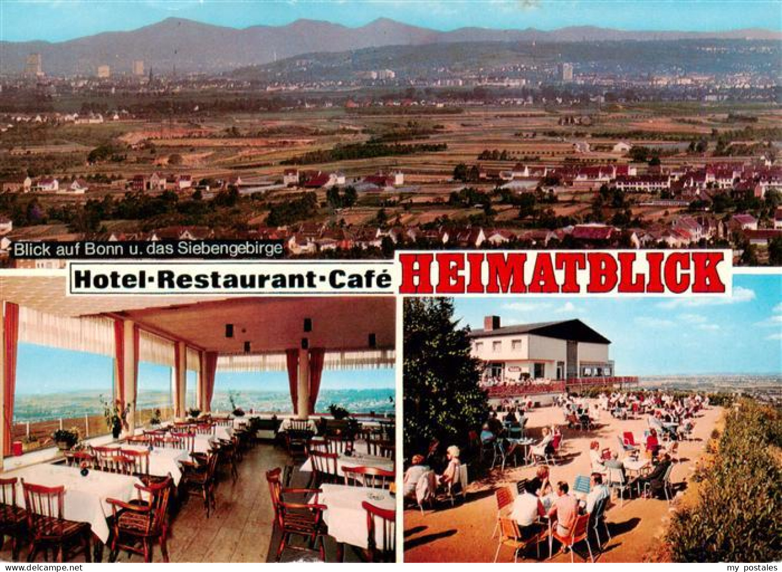 Roisdorf Bornheim Panorama mit Siebengebirge Gastraum Freiterrasse