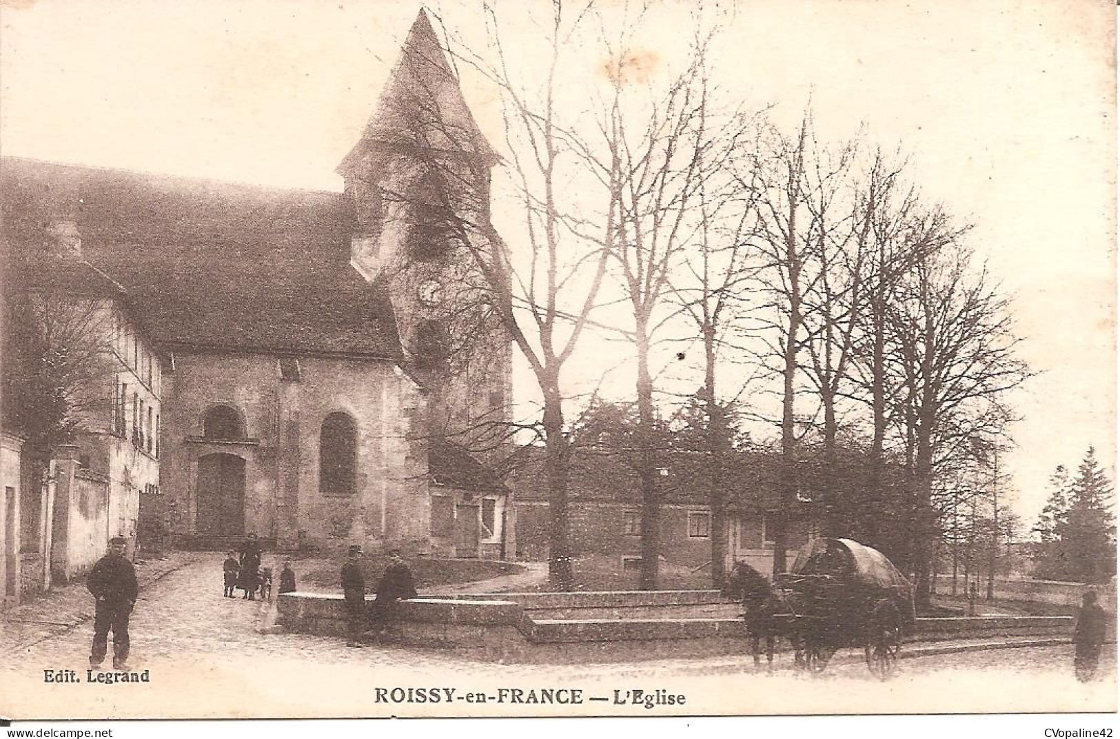 ROISSY-en-FRANCE (95) L'Eglise en 1917