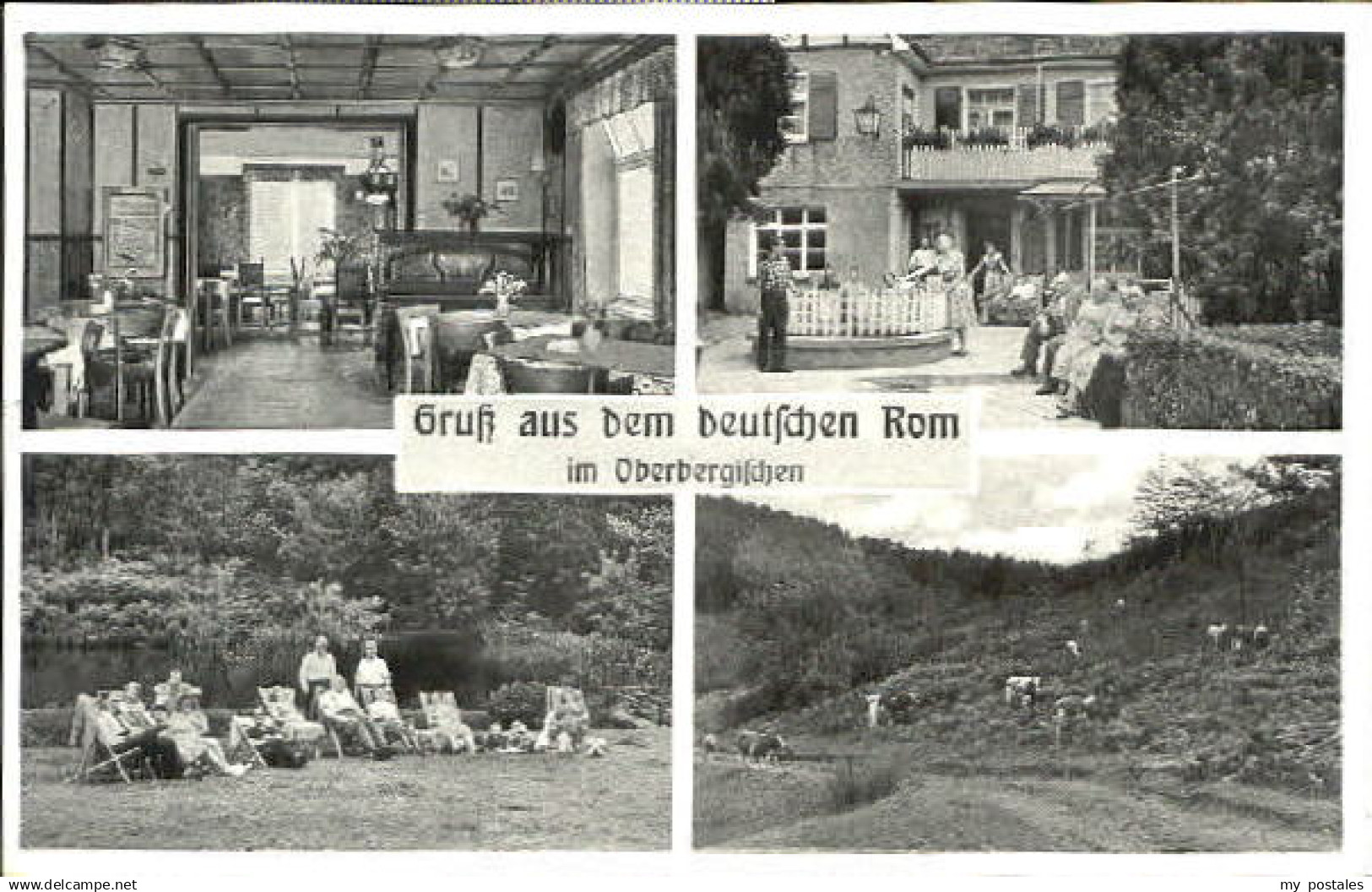 Rom Morsbach Rom Sieg Gasthof Pension Klein x 1957