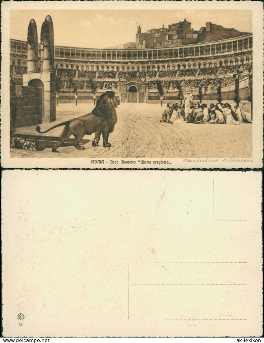 Rom Roma Circo Massimo Ultima preghtera Kolosseum Colosseo Amphitheatrum 1920