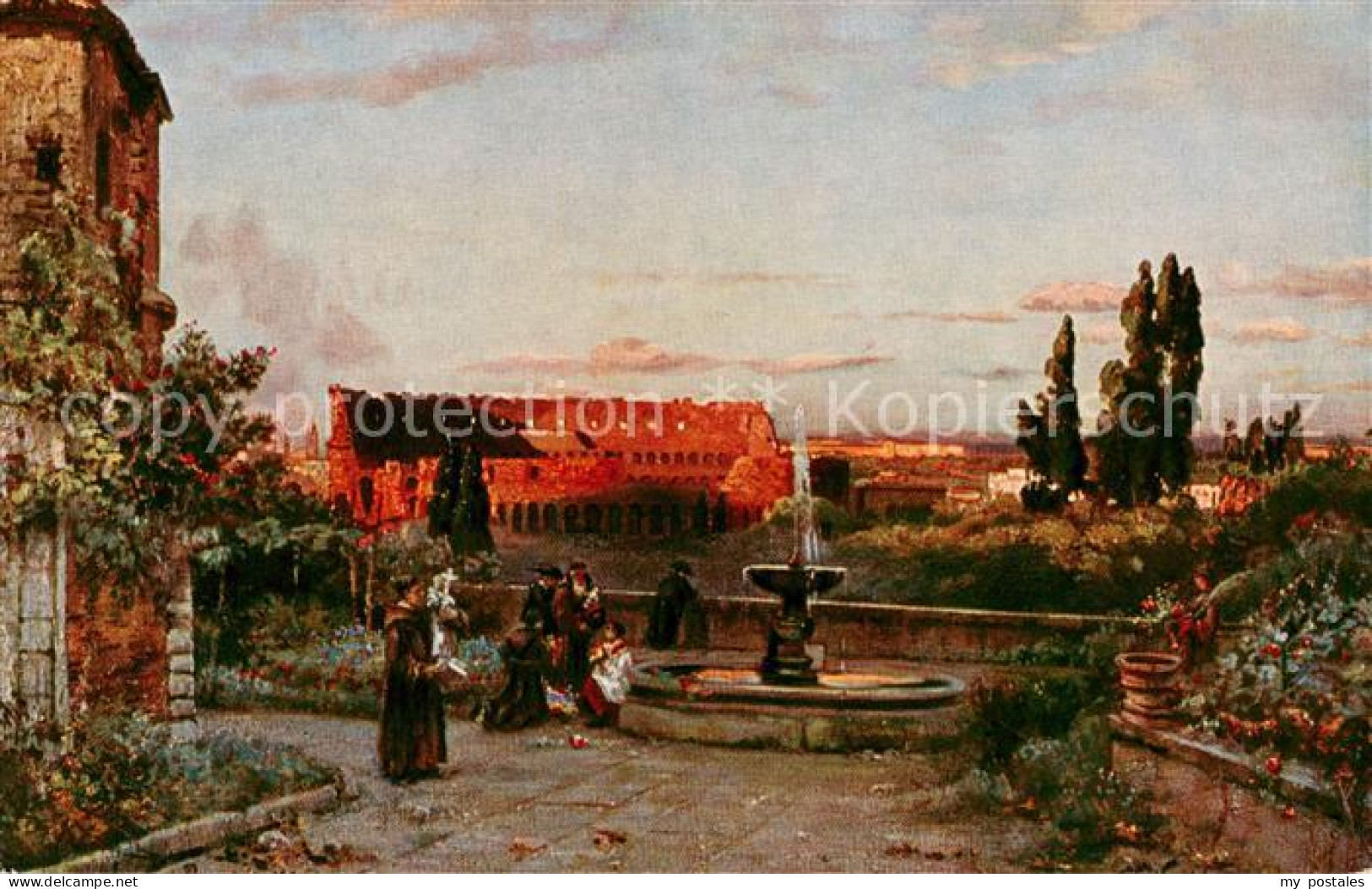 Rom  Roma IT Blick vom Kloster St Bonaventura auf das Kolosseum