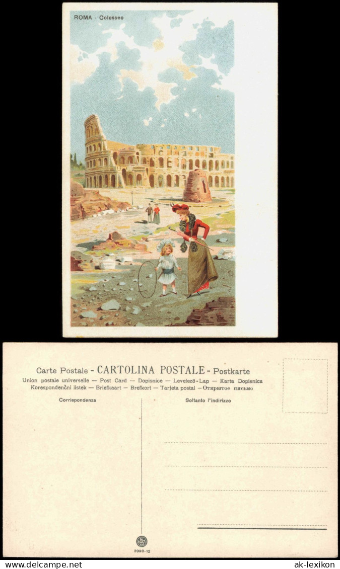 Rom Roma Kolosseum Colosseo Amphitheatrum Flavium (Künstlerkarte) 1910