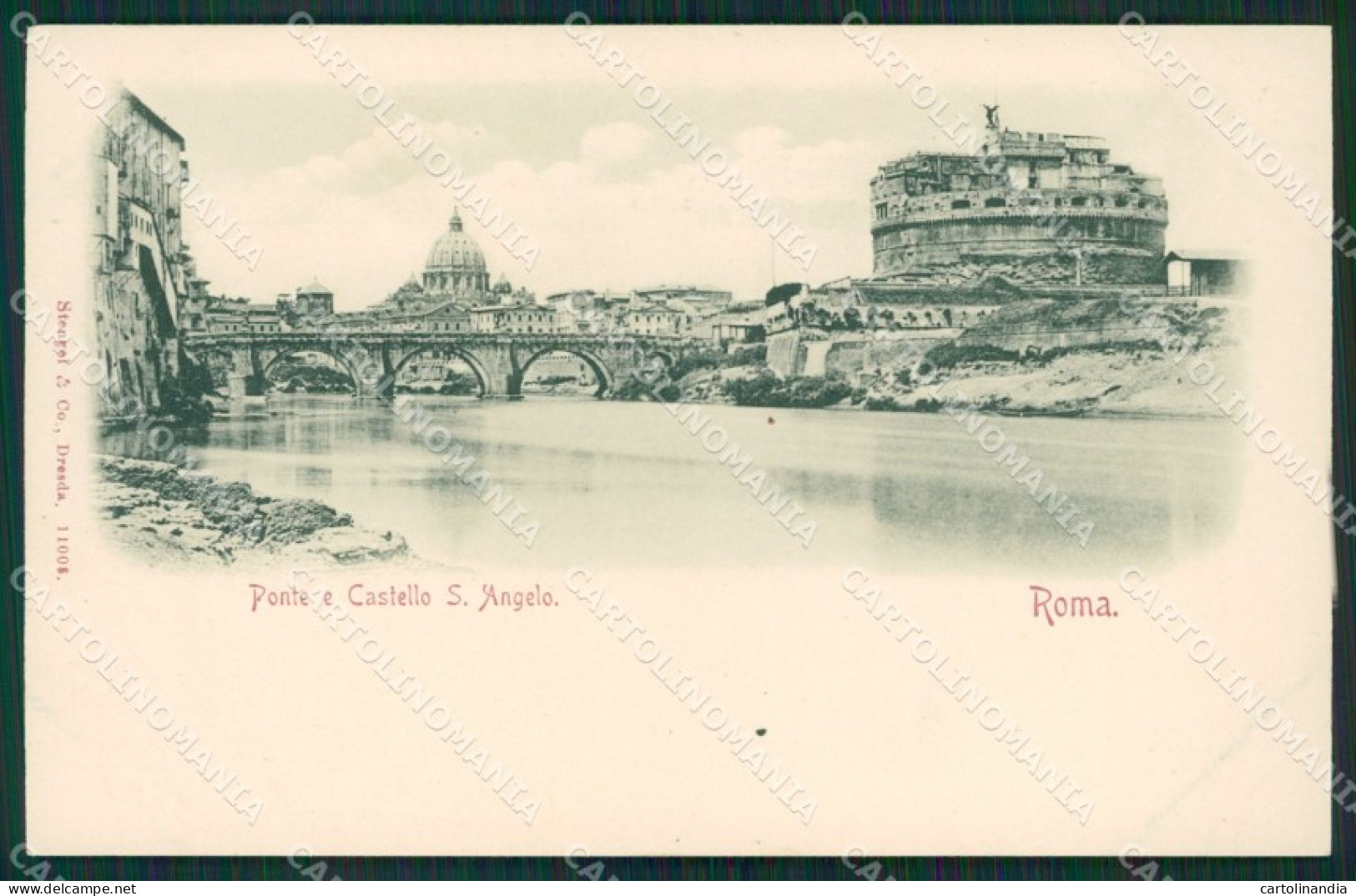 Roma Città Castel Sant'Angelo Stengel 11008 postcard cartolina KS7008